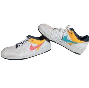 Nike Full Force Low '90's Neon Pack' Men's Shoes White/Blue/Pink Sz14 HF4846 100